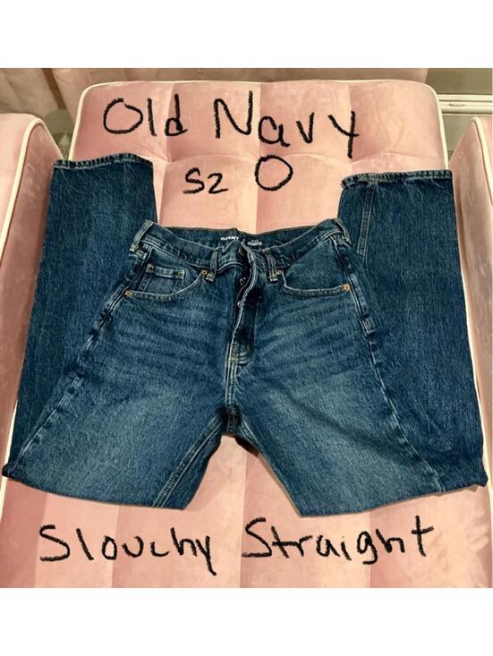 Old Navy Denim - Old Navy sz 0 slouchy straight jeans